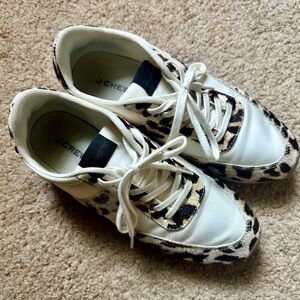 J. Crew Leopard Sneakers Trainers Size 8
